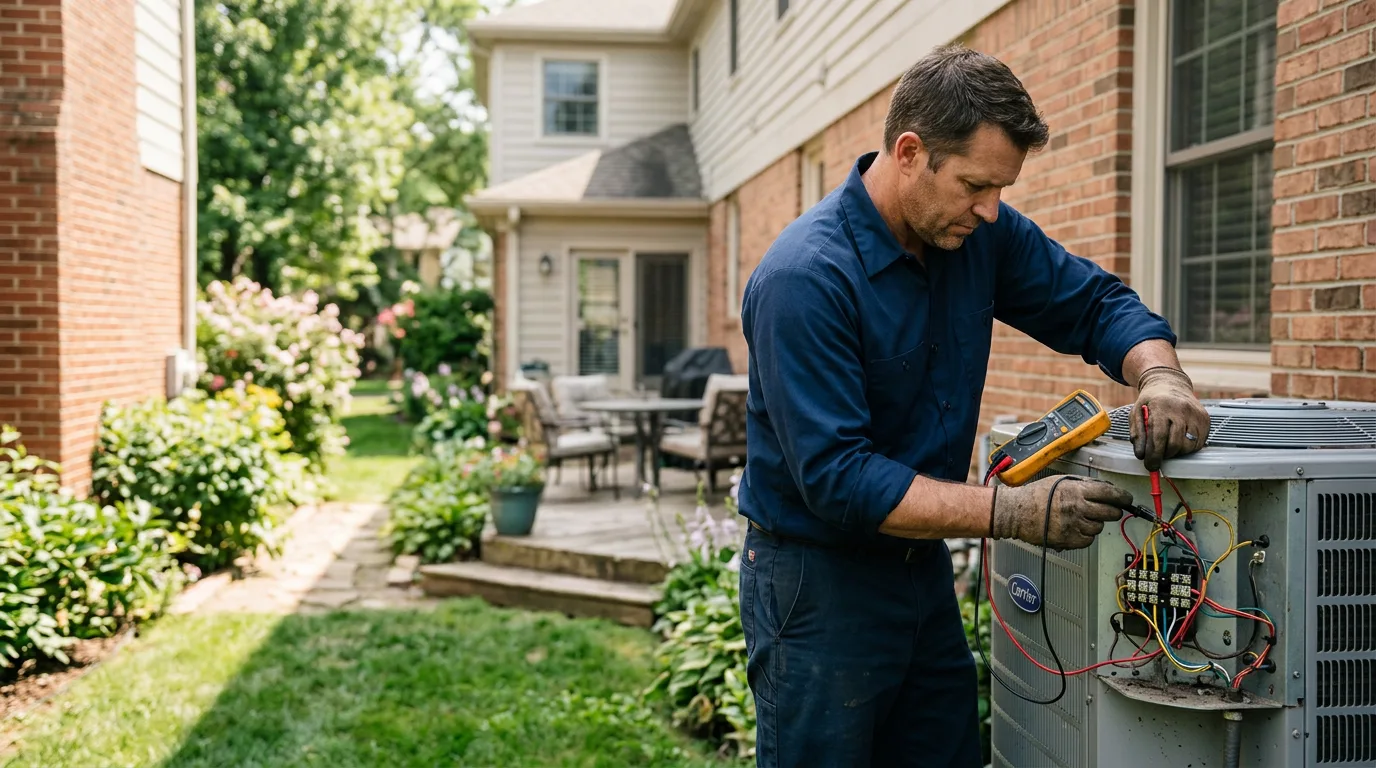 HVAC technician working near Bradley Beach, NJ